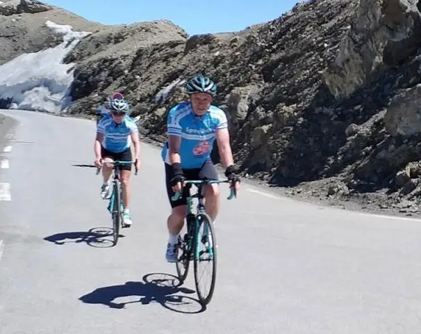 SportActive's Geneva to Nice Cycle - French Alps: arriving at the top of col de la Bonette