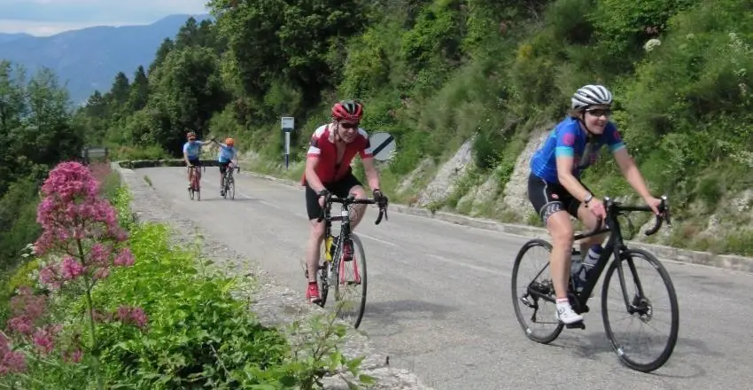 SportActive riders cycling from Geneva to Nice - SportActive Cycling Holidays & Training Camps